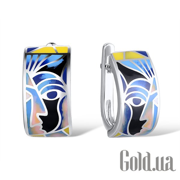 

Серьги Lurie Jewelry, Серебряные серьги с эмалью