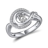 Женское серебряное кольцо с куб.циркониями, 1719172