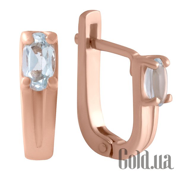 

Серьги Fresh Jewelry, Золотые серьги с топазами