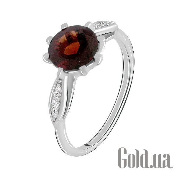 

Женские кольца Fresh Jewelry, Женское серебряное кольцо с гранатом и куб. циркониями, 18.5
