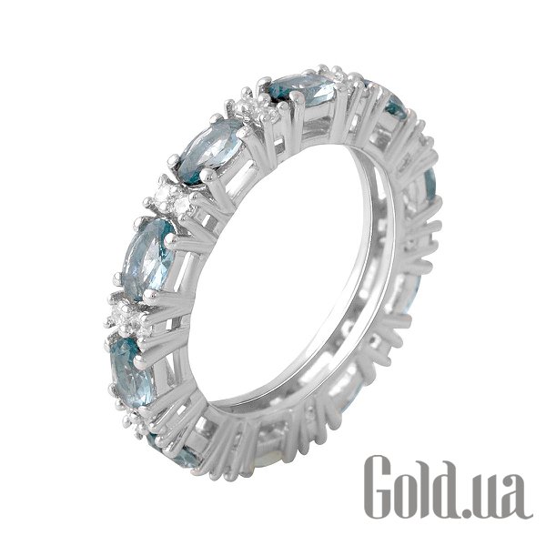 

Женские кольца Fresh Jewelry, Женское серебряное кольцо с куб. циркониями и топазами, 17.5