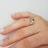 Женское серебряное кольцо с апатитами - фото 2
