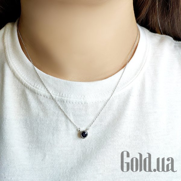 Жіночі кольє Fresh Jewelry Срібне кольє з сапфіром, 45