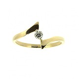 Золотое кольцо с бриллиантом, 1776260