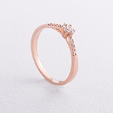 Золотое кольцо с куб. циркониями, 1797252