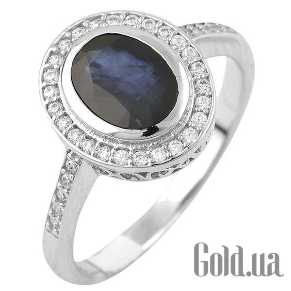 

Женские кольца Fresh Jewelry, Женское серебряное кольцо с куб. циркониями и сапфиром, 18
