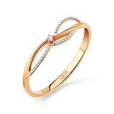 Золотое кольцо с бриллиантом, 1512837