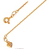 Женский золотой браслет с куб. циркониями, 1553541