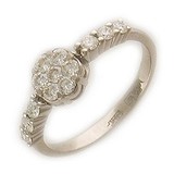 Золотое кольцо с бриллиантами, 1625477