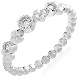 Женское серебряное кольцо с куб. циркониями, 1665925