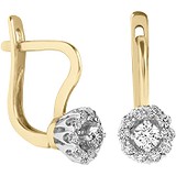 Золоті сережки з діамантами, 1673349