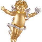Золотой кулон с бриллиантами, 1687685