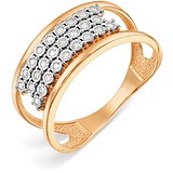Karatov Женское золотое кольцо с бриллиантами, 1688965