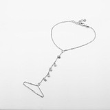 Жіночий срібний браслет з куб. цирконіями, 1795717