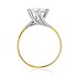 Золотое кольцо с цирконием Swarovski Zirconia - фото 3