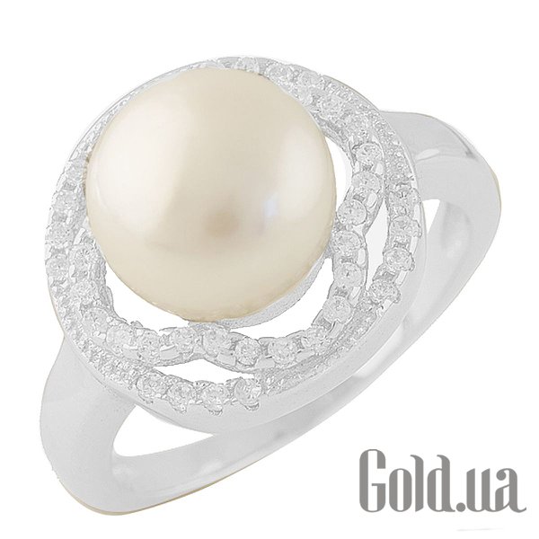 

Женские кольца Fresh Jewelry, Женское серебряное кольцо с жемчугом и куб. циркониями, 17.5