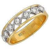 Золотое обручальное кольцо с куб. циркониями, 1604742