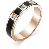 Золотое обручальное кольцо с бриллиантами, 1605766