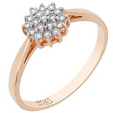 Женское золотое кольцо с бриллиантами, 1606790