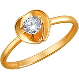 Золотое кольцо с куб. цирконием, 1614726