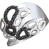 Женское серебряное кольцо с куб. циркониями, 1615238