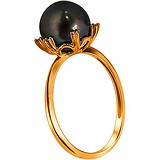 DeFleur Женское золотое кольцо с культив. жемчугом и куб. циркониями, 1638790