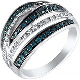 Женское золотое кольцо с бриллиантами, 1645190