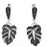 Silver Wings Срібні сережки з марказіта, 1650054