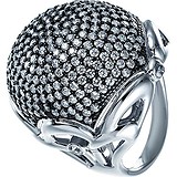 Женское серебряное кольцо с куб. циркониями, 1670278