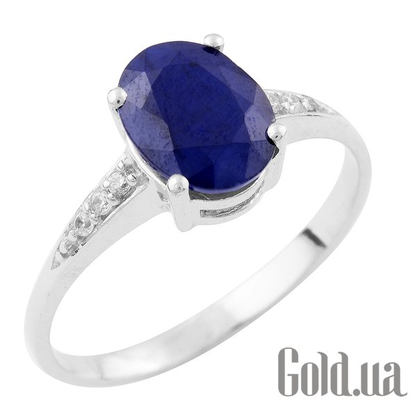 

Женские кольца Fresh Jewelry, Женское серебряное кольцо с сапфиром и куб. циркониями, 18