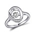 Женское серебряное кольцо с куб.циркониями - фото 1
