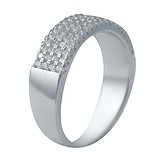 Серебряное обручальное кольцо с куб. циркониями (2036562), фотографии