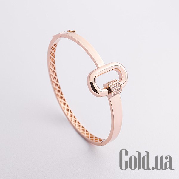 

Браслет Украина, Женский золотой браслет с куб. циркониями, 18