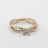 Золотое кольцо с бриллиантами, 1795718