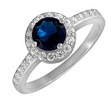 Купить Женское серебряное кольцо с куб. циркониями (КК2ФС/437) стоимость 1116 грн., в магазине Gold.ua