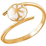 Женское золотое кольцо с эмалью, 1640071