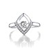 Женское серебряное кольцо с куб.циркониями - фото 2