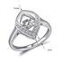 Женское серебряное кольцо с куб.циркониями - фото 4
