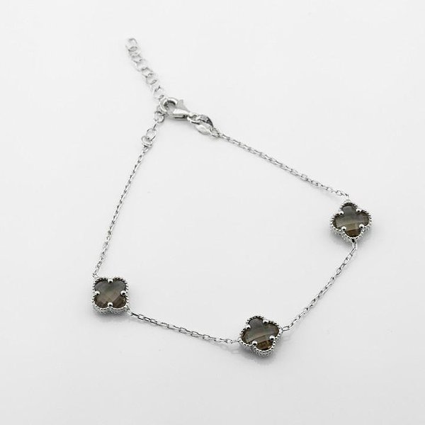 Женский серебряный браслет с султанитами