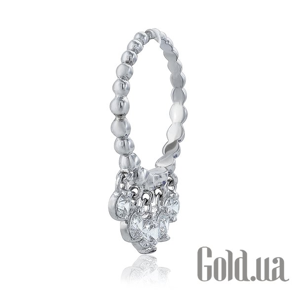 

Кольцо Украина, Женское золотое кольцо с цирконием Swarovski Zirconia, 16.5