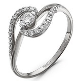Женское золотое кольцо с бриллиантами, 1554312