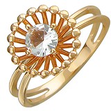 Женское золотое кольцо с топазом, 1605256