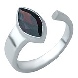 Женское серебряное кольцо с гранатом, 1634440