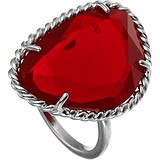 Женское серебряное кольцо с ювелирным стеклом, 1648776