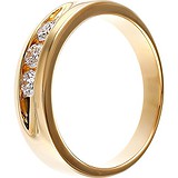 Золотое обручальное кольцо с бриллиантами, 1676680
