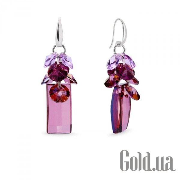 

Серьги с подвесками Spark, Стальной, Серьги с кристаллами Swarovski
