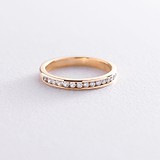 Золотое обручальное кольцо с бриллиантами, 1742472