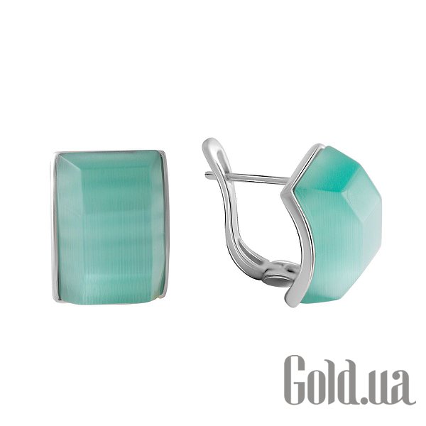 

Серьги Fresh Jewelry, Серебряные серьги с кошачьим глазом