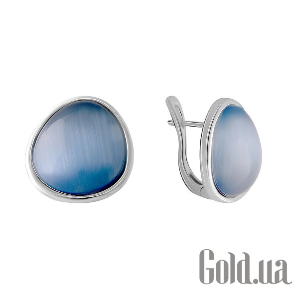 

Серьги Fresh Jewelry, Серебряные серьги с кошачьим глазом