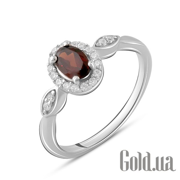 

Женские кольца Fresh Jewelry, Женское серебряное кольцо с куб. циркониями и гранатом, 17.5